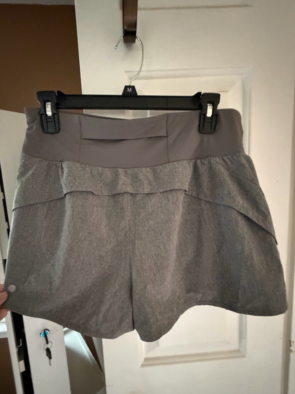 CALIA by Carrie Underwood Light Gray Athletic Skort Shorts, M